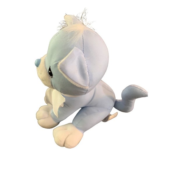 Precious Moments Tender Tails Plush Blue Cat Kitten Kitty 1998 Vintage 7 in Tall - Picture 4 of 6